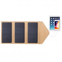 HAWEEL 21W Panel Solar Portátil Plegable doble salida USB 5V 2.9A 5V 2.9A (Beige)