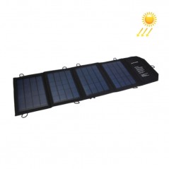 Panel Solar Portátil Plegable 14W doble salida USB 5V 2.8A para móviles