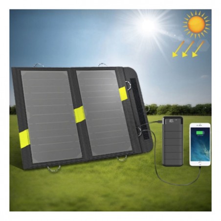 X-DRAGON 14W Panel Solar Portátil Plegable doble salida USB