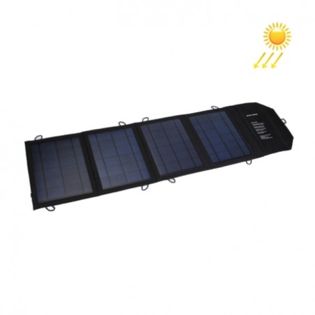 Portable Folding Solar Panel Charger Bag 20W 4A Max 2 Output Ports for Samsung or Mobile Phones & USB Devices