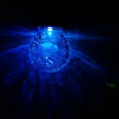 YWXLight Lámpara Solar bola de cristal colgante decoración al aire libre