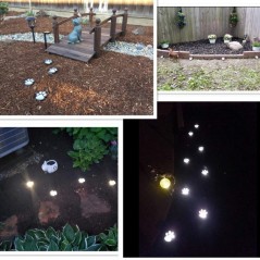 Luz Solar Jardín huella mascota 3w impermeable al aire libre