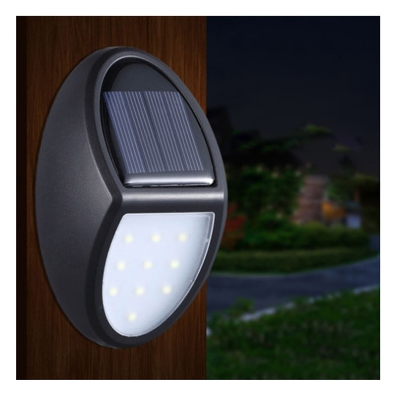 Solar Powered LED Wall Light IP65 Waterproof Outdoor Courtyard 10 LEDs SMD 2835