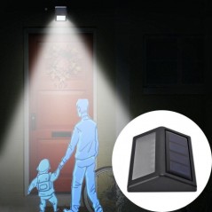 Solar Power 6 LEDs Light Sensor Wall Light Deck Lights IP55 Waterproof