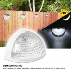 Semi-circular Solar Light Control Fence Light Garden Lamp IP55 Waterproof