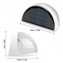 Semi-circular Solar Light Control Fence Light Garden Lamp IP55 Waterproof