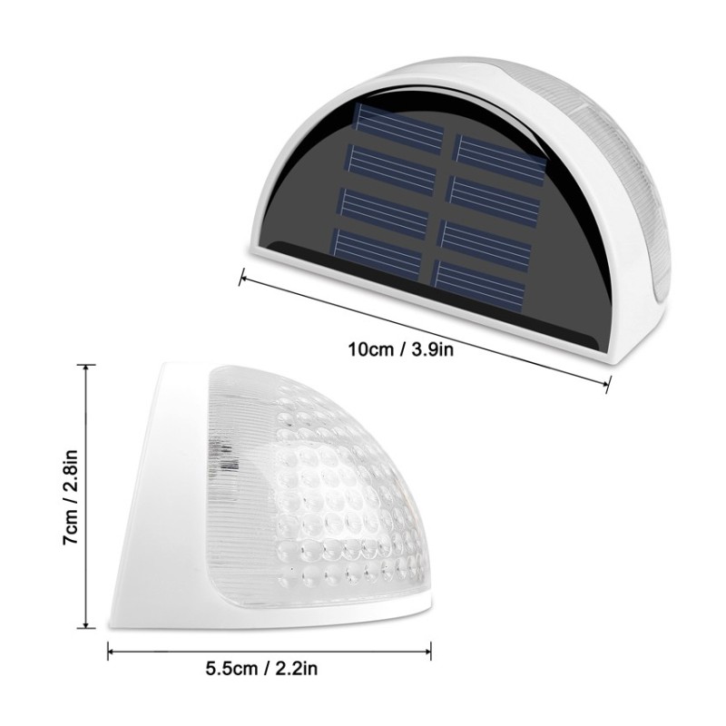 Lámpara Solar de jardín Semicircular IP55 Impermeable
