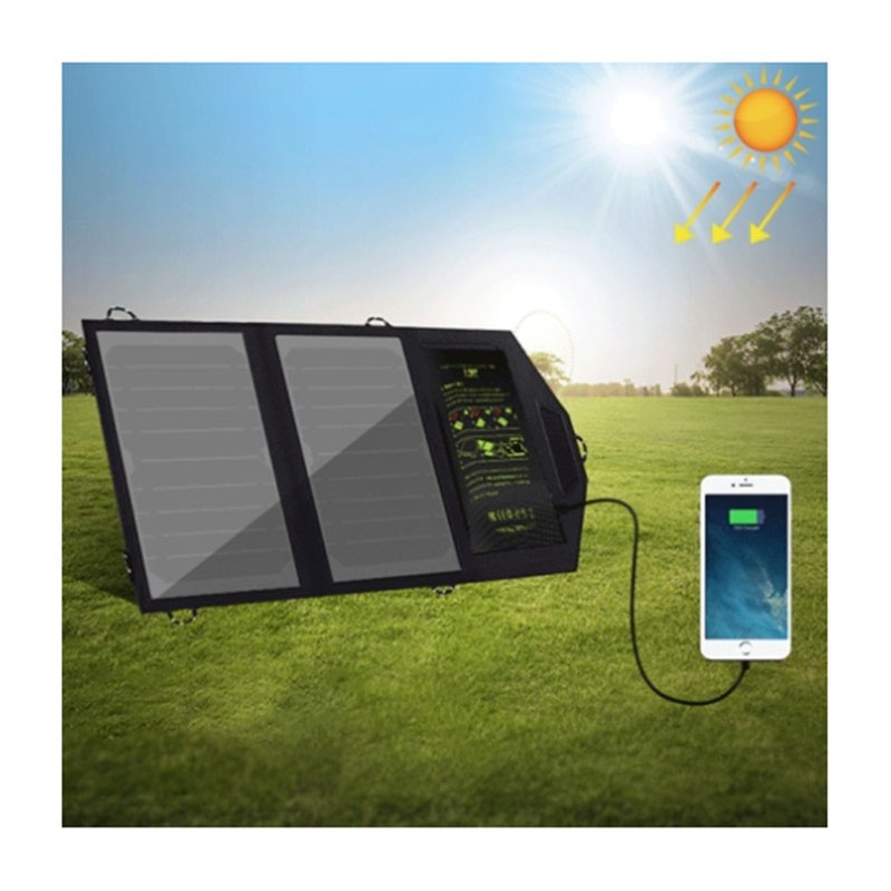 ALLPOWERS Panel Solar Portátil Plegable 10W 5V para cargar móviles
