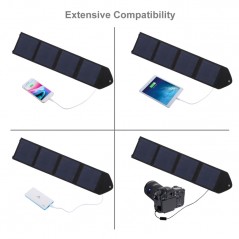 HAWEEL 14W Panel Solar Portátil Plegable ultrafino USB 5V 2.2A